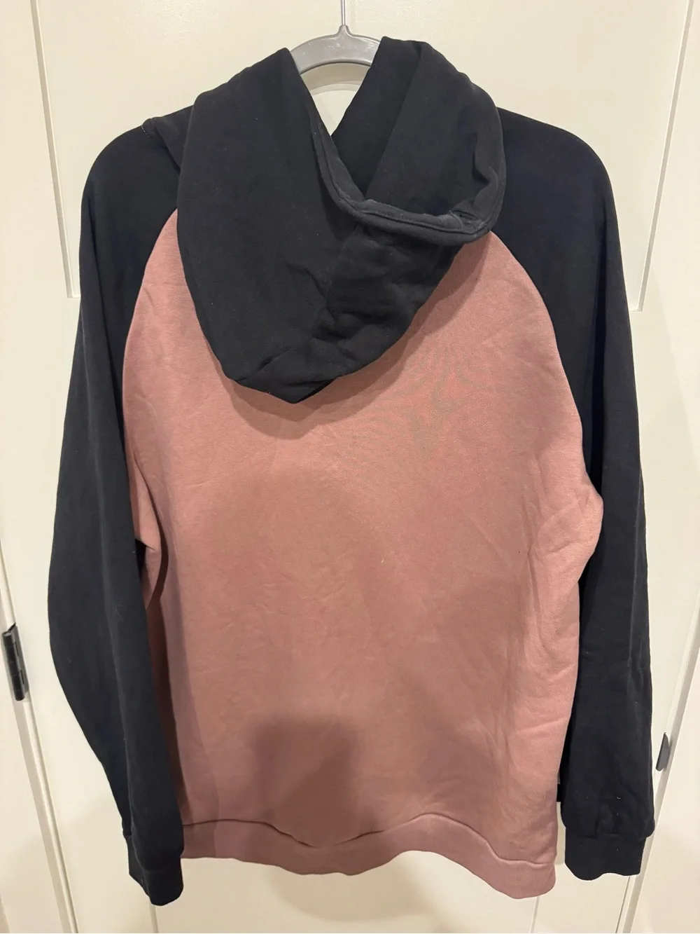 Jordan Two-Tone Hoodie - Black & Mauve with Orange Trim